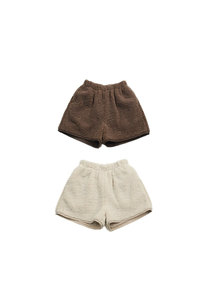 ハーフパンツ・ショートパンツ Pawpaw Liu | Faux Lamb Fleece Shorts フェイク ラムフリース ショートパンツ【mh0020089】