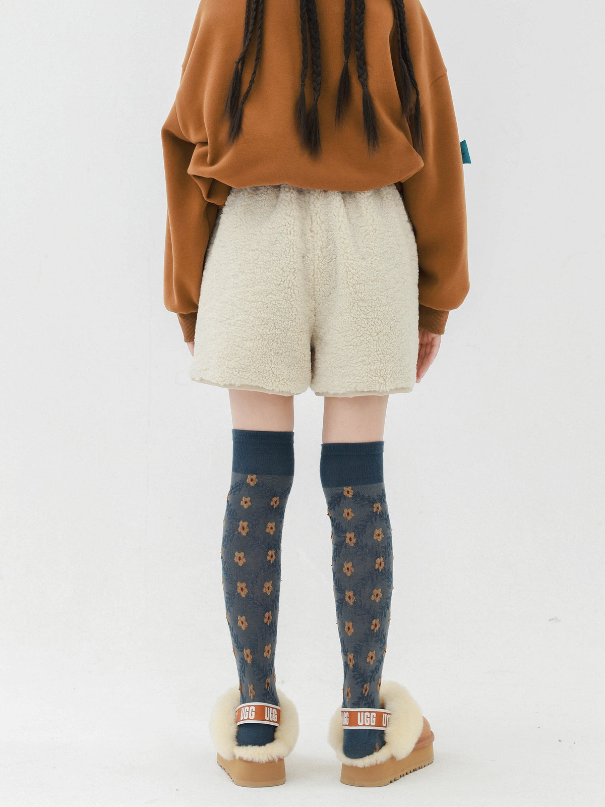 ハーフパンツ・ショートパンツ Pawpaw Liu | Faux Lamb Fleece Shorts フェイク ラムフリース ショートパンツ【mh0020089】