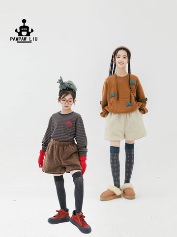 ハーフパンツ・ショートパンツ Pawpaw Liu | Faux Lamb Fleece Shorts フェイク ラムフリース ショートパンツ【mh0020089】