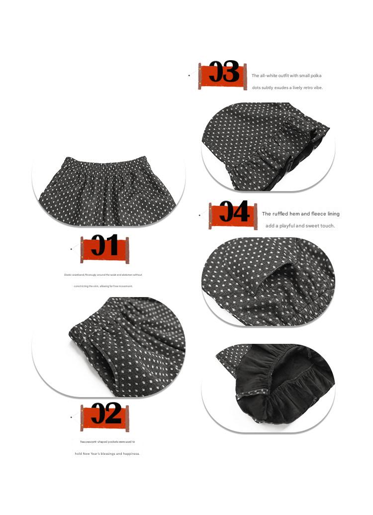 ロングパンツ・スウェットパンツ Pawpaw Liu | Fleece Ruffled Polka Dot Pants フリース ラッフル ドット ワイドパンツ【mh0020068】