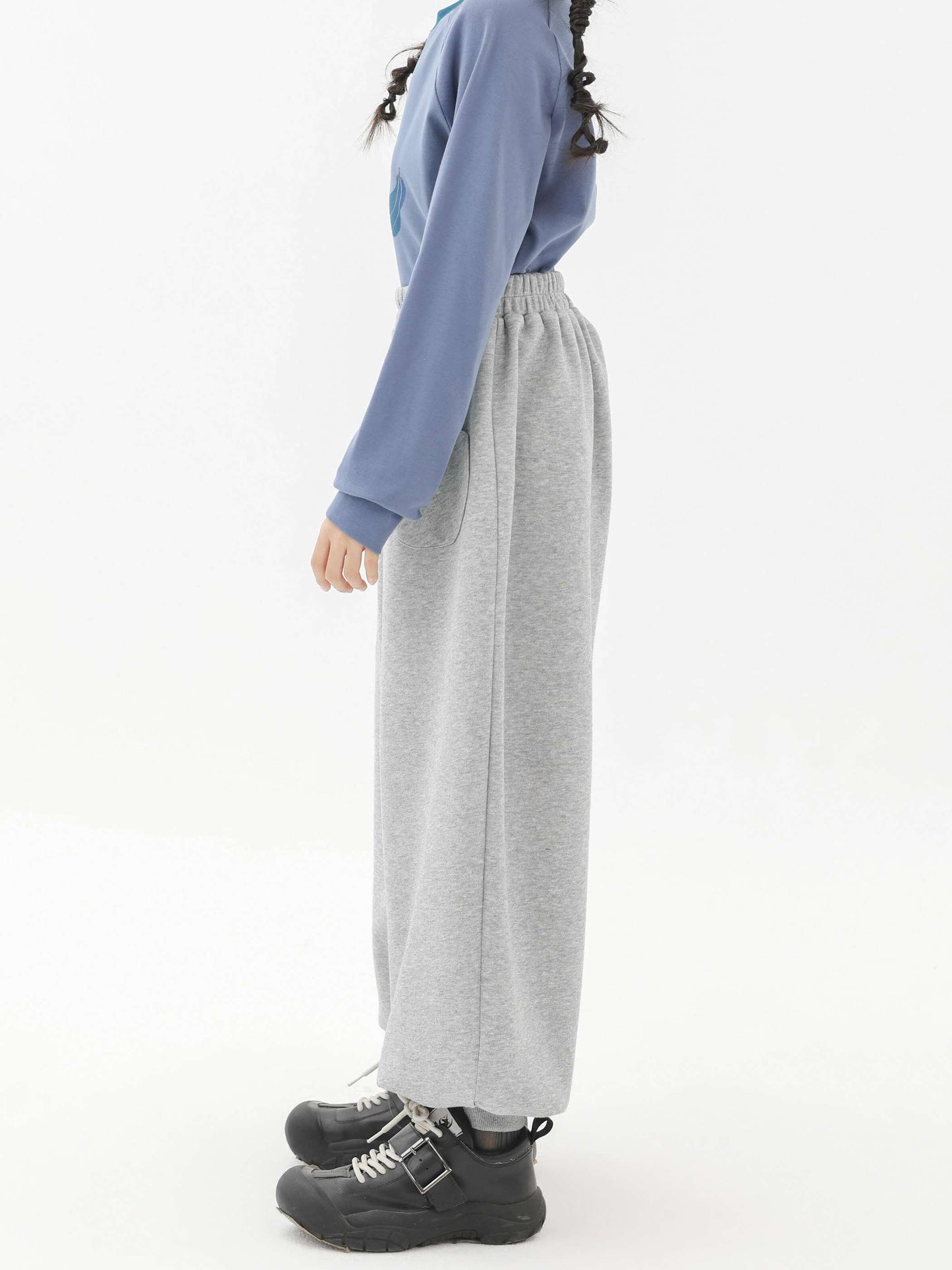 ロングパンツ・スウェットパンツ Pawpaw Liu | Gray Slacks Leggings For Kids グレー スラックス レギンス パンツ【mh0020080】