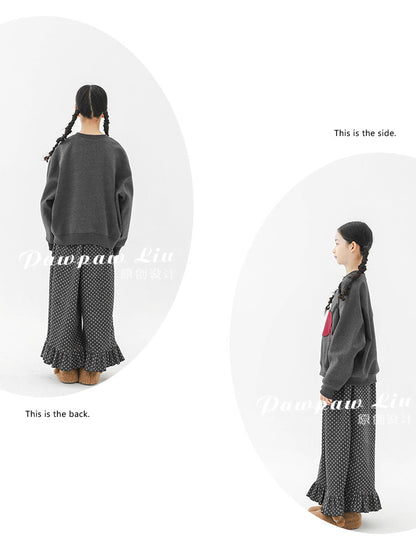 トレーナー・フーディ Pawpaw Liu | Horse Graphic Fleece Sweatshirt ホースプリント裏起毛トレーナー【mh0020067】