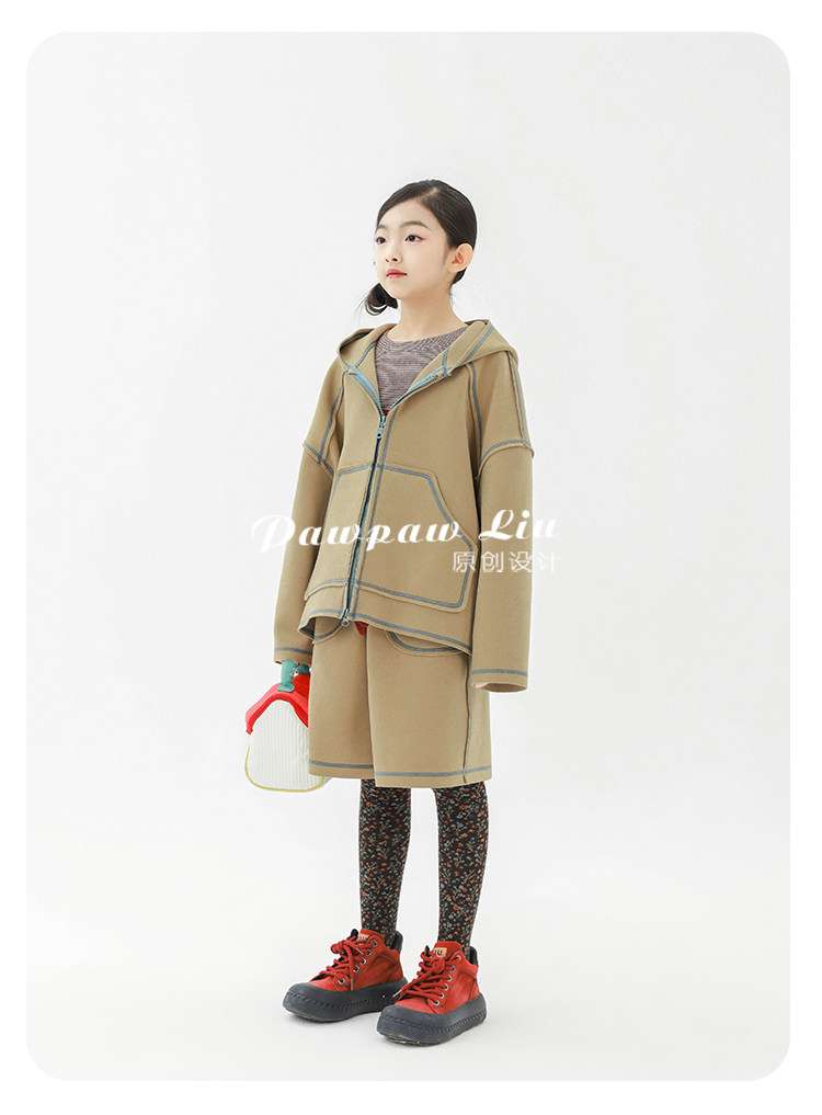 長袖セットアップ Pawpaw Liu | Khaki Windproof Winter Two Piece Set カーキ 防風 セットアップ【mh0020073】