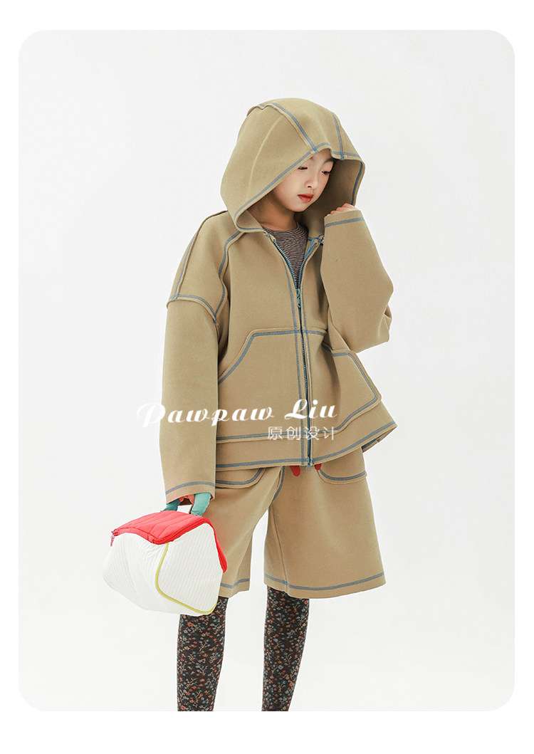 長袖セットアップ Pawpaw Liu | Khaki Windproof Winter Two Piece Set カーキ 防風 セットアップ【mh0020073】