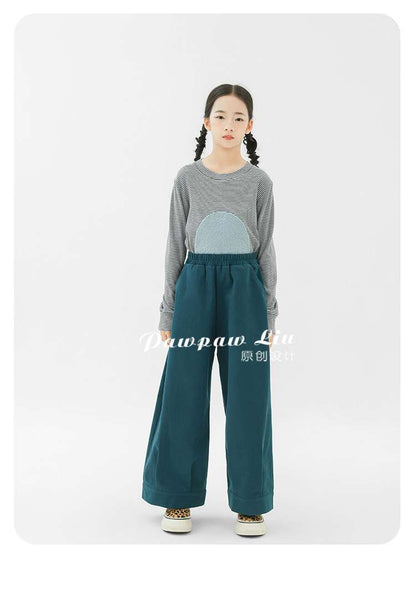 ロングパンツ・スウェットパンツ Pawpaw Liu | Perforated Green Wide Leg Pants パンチング グリーン ワイドパンツ【mh0020081】