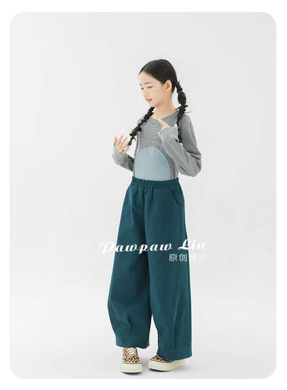 ロングパンツ・スウェットパンツ Pawpaw Liu | Perforated Green Wide Leg Pants パンチング グリーン ワイドパンツ【mh0020081】
