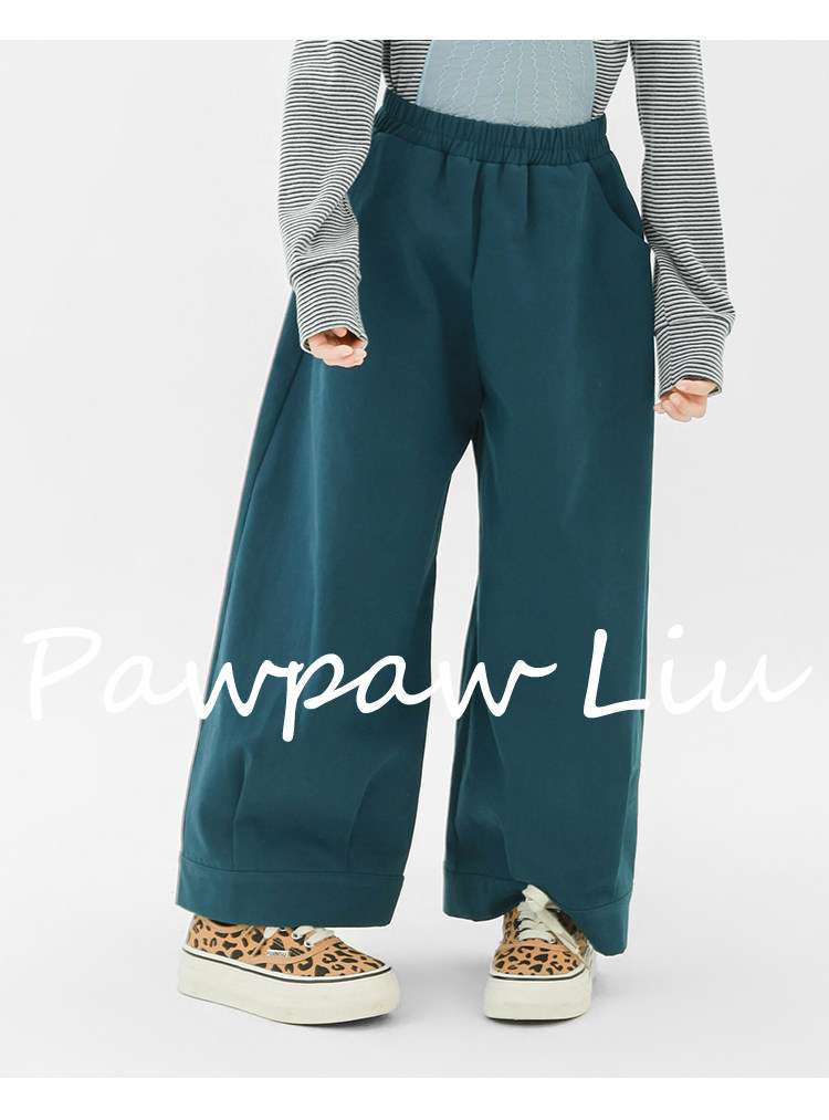 ロングパンツ・スウェットパンツ Pawpaw Liu | Perforated Green Wide Leg Pants パンチング グリーン ワイドパンツ【mh0020081】