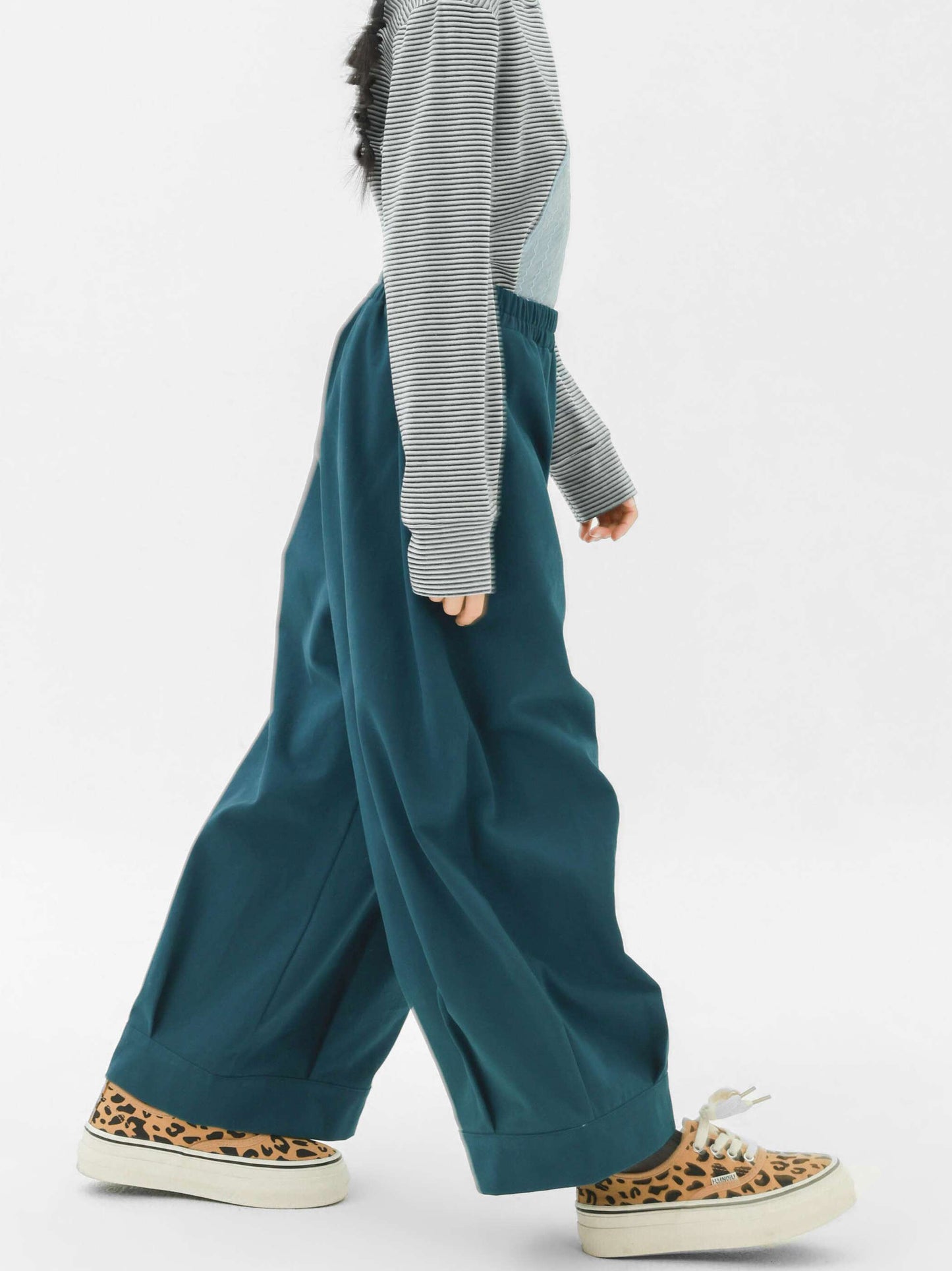 ロングパンツ・スウェットパンツ Pawpaw Liu | Perforated Green Wide Leg Pants パンチング グリーン ワイドパンツ【mh0020081】