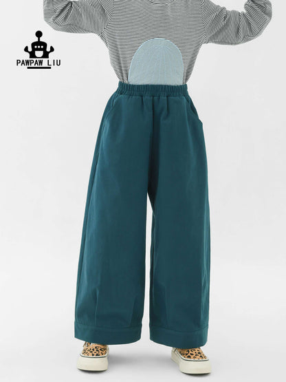 ロングパンツ・スウェットパンツ Pawpaw Liu | Perforated Green Wide Leg Pants パンチング グリーン ワイドパンツ【mh0020081】