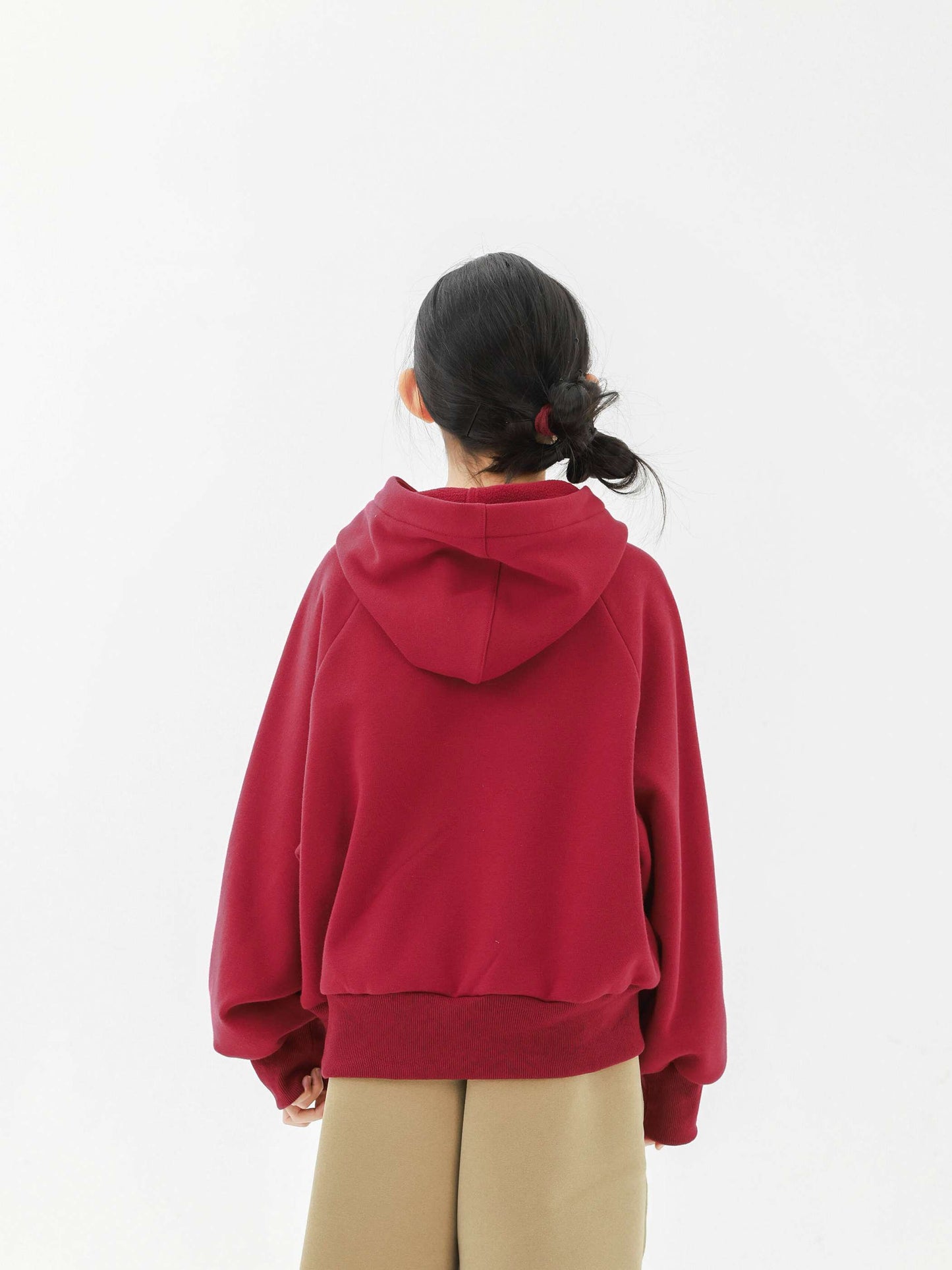 トレーナー・フーディ Pawpaw Liu | Plush Red Cookie Hoodie 裏ボア クッキー フーディー トレーナー【mh0020077】