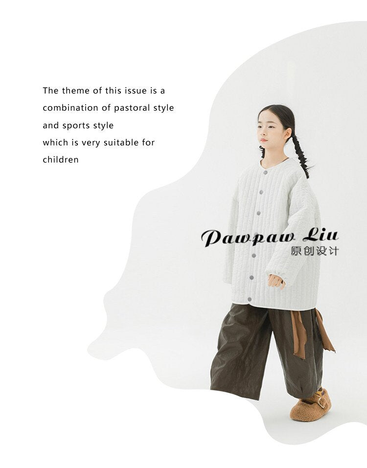ショートコート・ジャケット・ジャンパー Pawpaw Liu | White Vertical Striped Quilted Jacket ホワイト ストライプ キルトジャケット【mh0020085】