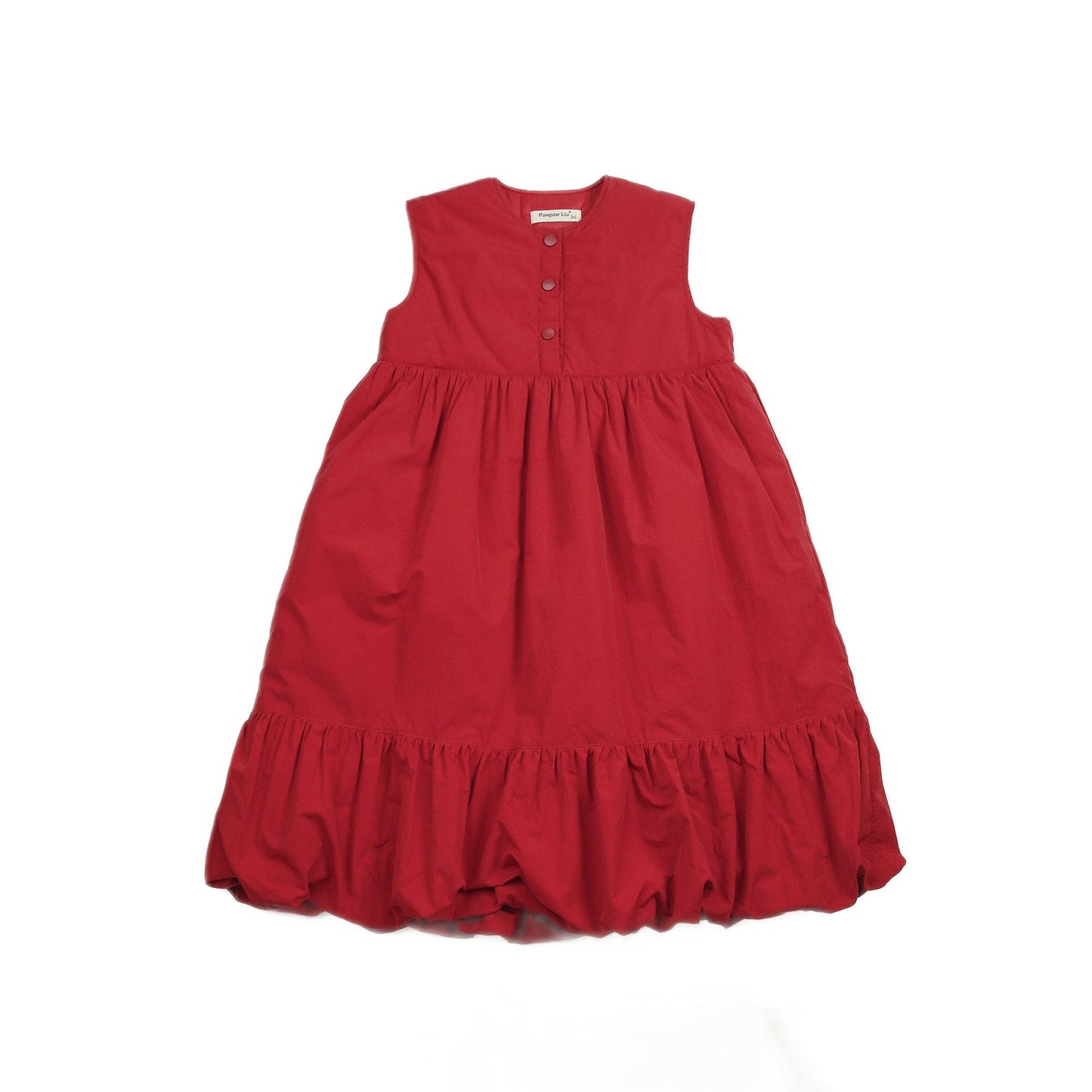 ノースリーブワンピース Red / L Pawpaw Liu | Red Sweet Padded Sundress 中綿 スイート サンドレス ワンピース【mh0020083】