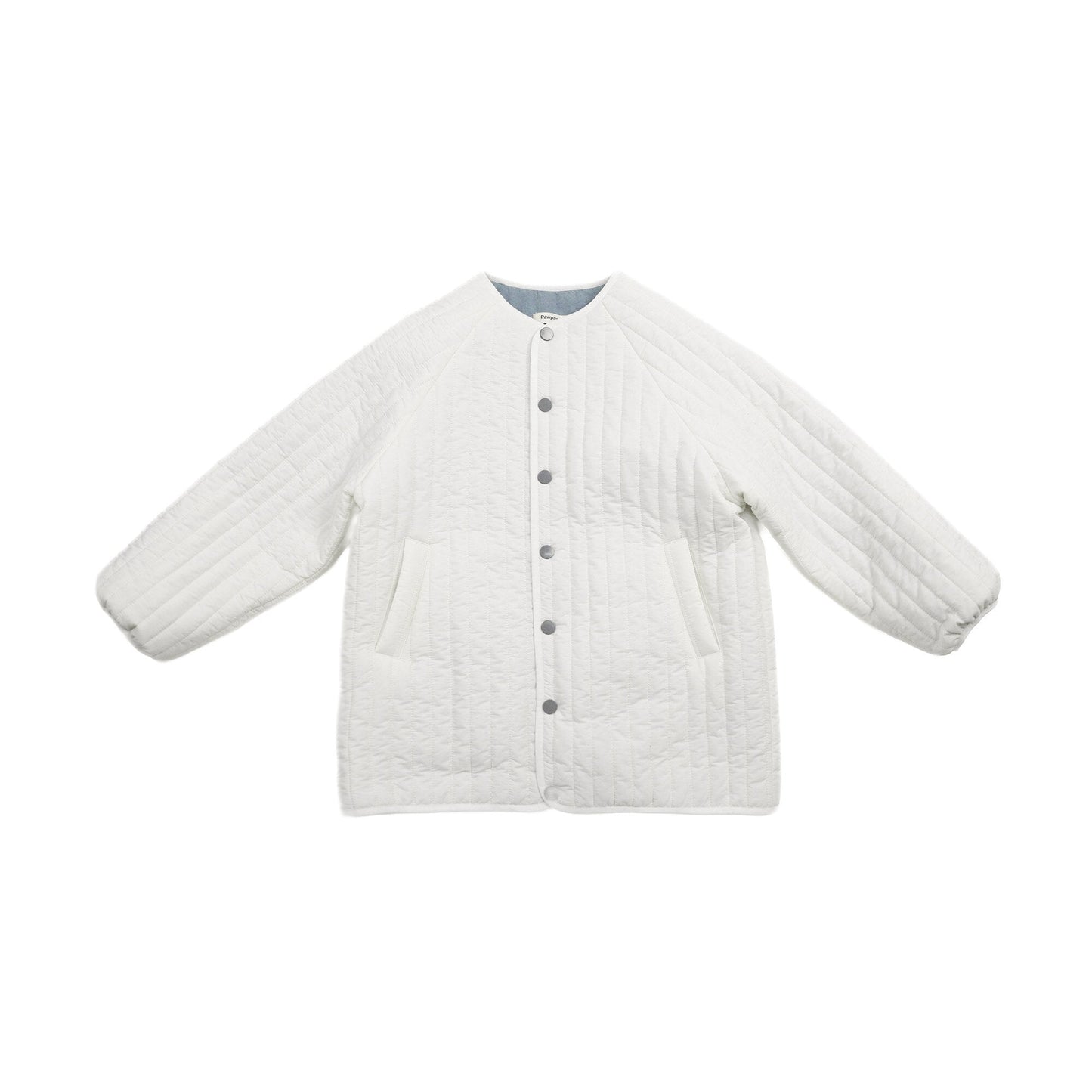 ショートコート・ジャケット・ジャンパー White / L Pawpaw Liu | White Vertical Striped Quilted Jacket ホワイト ストライプ キルトジャケット【mh0020085】