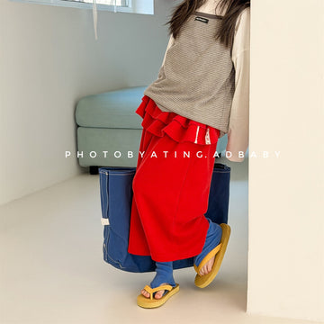 Peplum Frill Sweatpants ペプラム フリル スウェットパンツ【mh0012468】 ADbaby ロングパンツ・スウェットパンツ