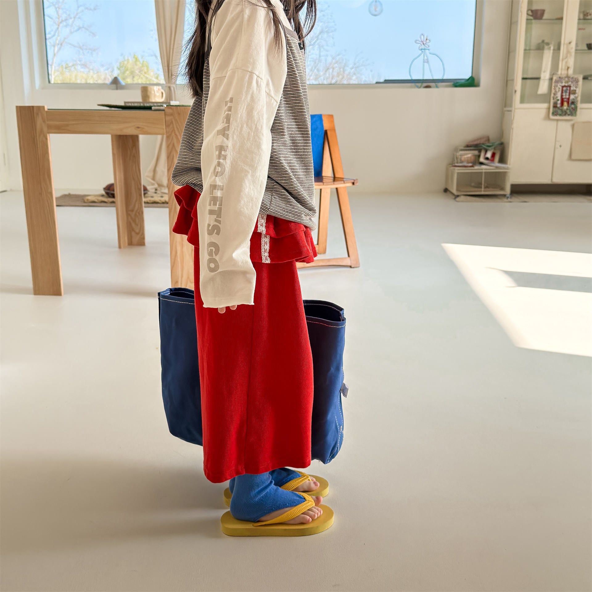 Peplum Frill Sweatpants ペプラム フリル スウェットパンツ【mh0012468】 ADbaby ロングパンツ・スウェットパンツ