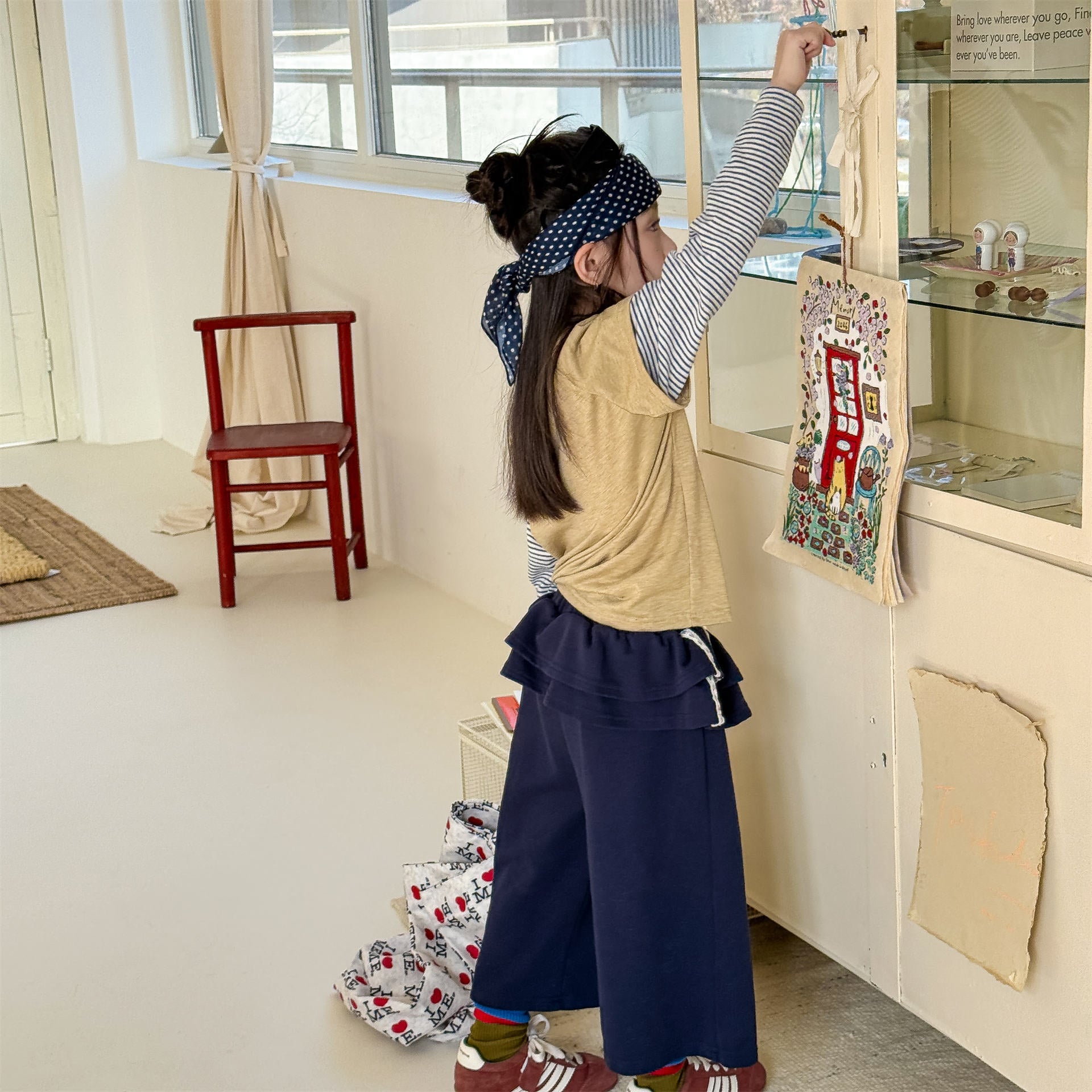 Peplum Frill Sweatpants ペプラム フリル スウェットパンツ【mh0012468】 ADbaby ロングパンツ・スウェットパンツ