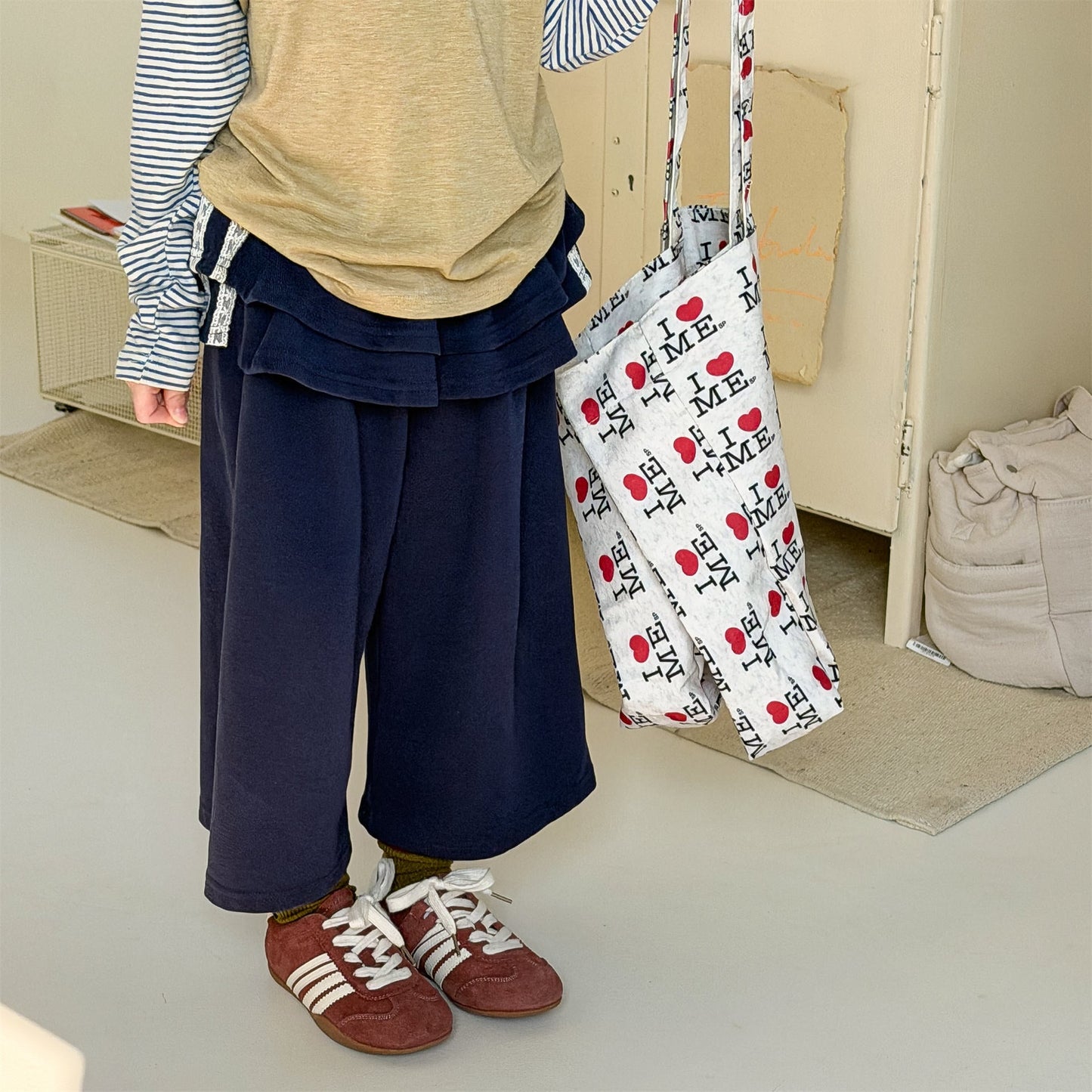 Peplum Frill Sweatpants ペプラム フリル スウェットパンツ【mh0012468】 ADbaby ロングパンツ・スウェットパンツ