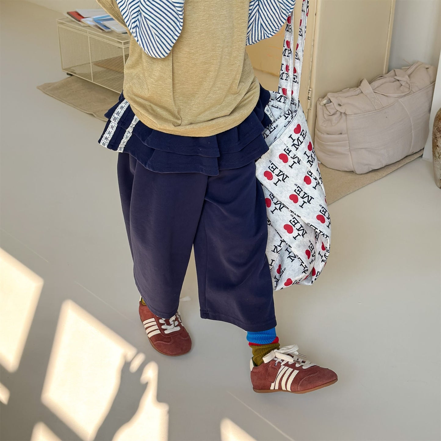 Peplum Frill Sweatpants ペプラム フリル スウェットパンツ【mh0012468】 ADbaby ロングパンツ・スウェットパンツ