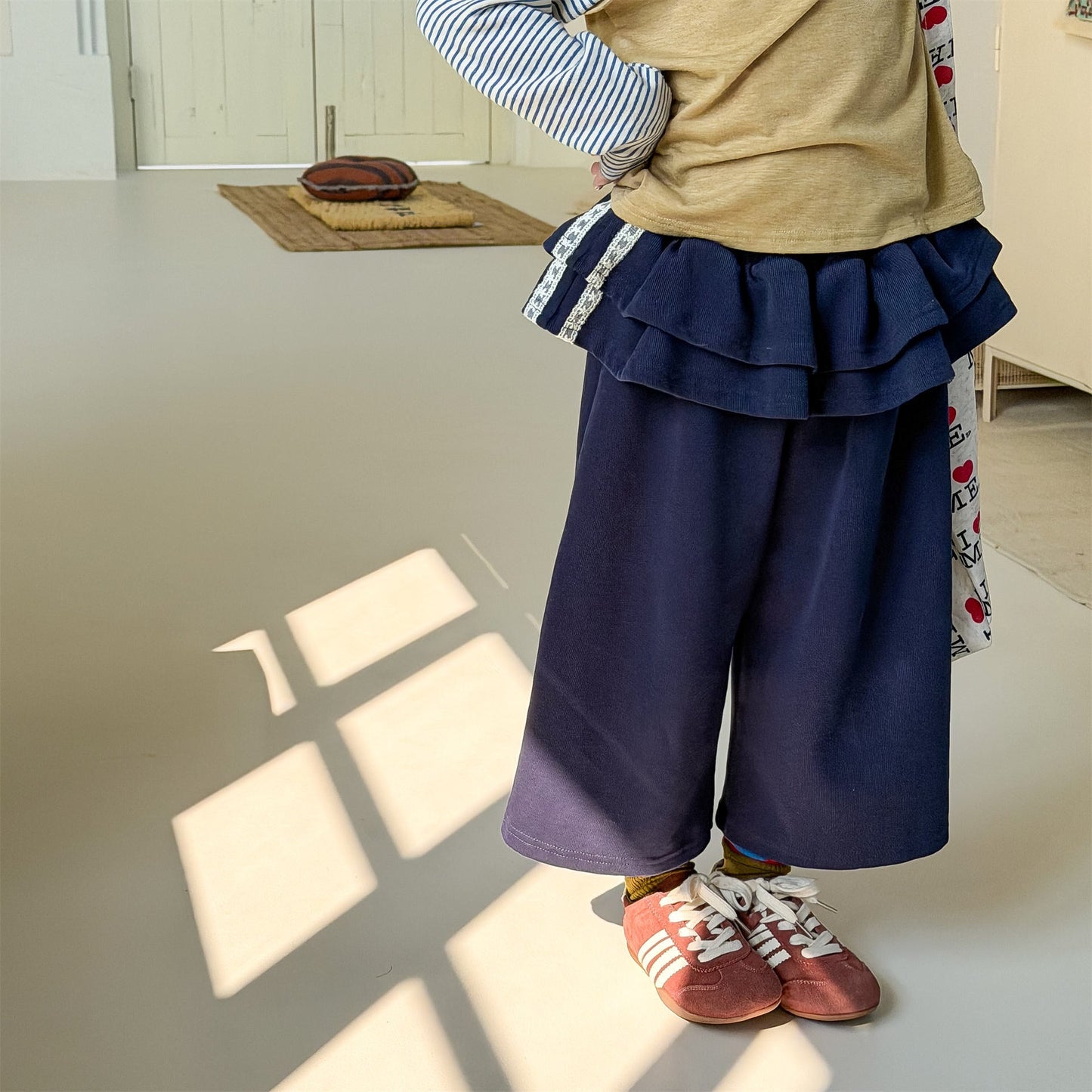 Peplum Frill Sweatpants ペプラム フリル スウェットパンツ【mh0012468】 ADbaby ロングパンツ・スウェットパンツ