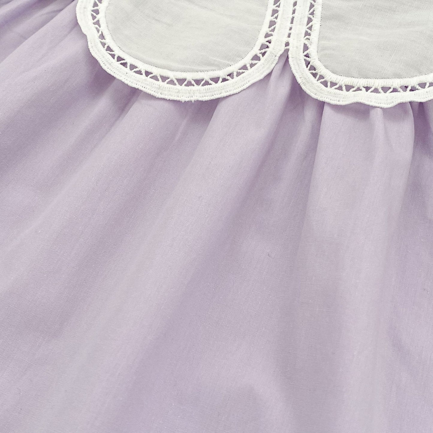 Petal Collar Romper Puff Sleeve Dress ラッフル ロンパース ミモレ丈ワンピース【mh0013158】 Aeg babyi ノースリーブロンパース
