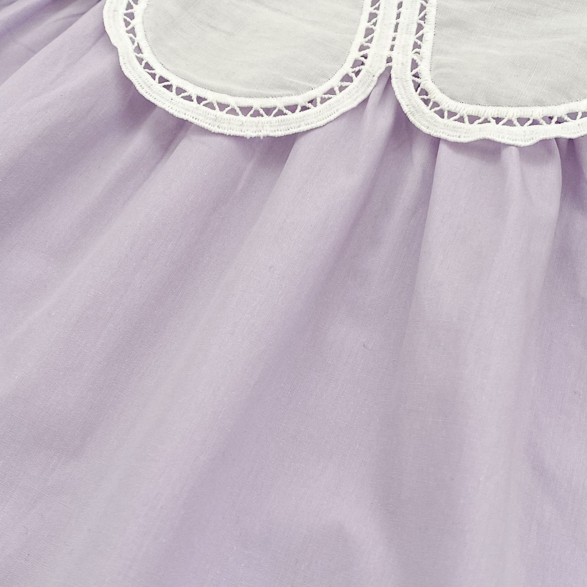 Petal Collar Romper Puff Sleeve Dress ラッフル ロンパース ミモレ丈ワンピース【mh0013158】 Aeg babyi ノースリーブロンパース