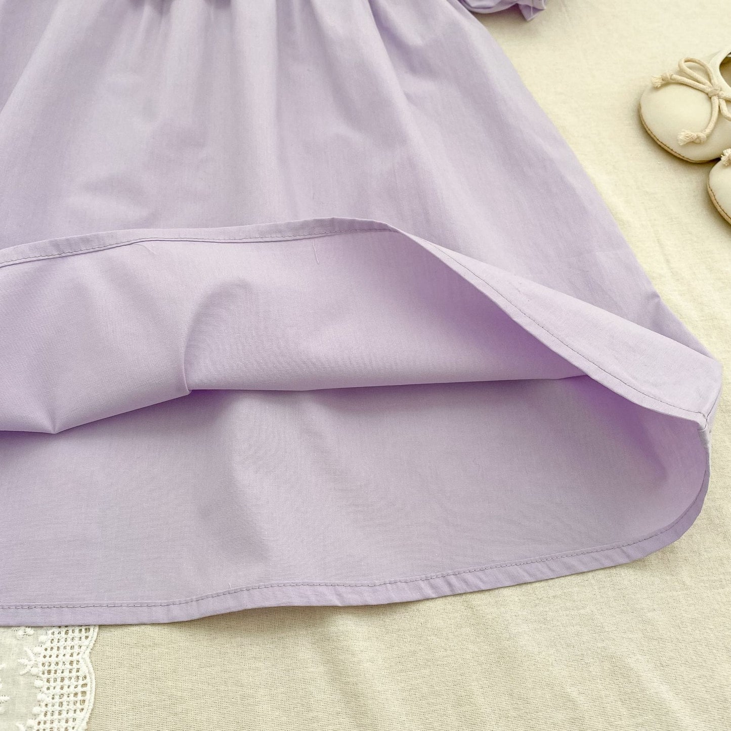 Petal Collar Romper Puff Sleeve Dress ラッフル ロンパース ミモレ丈ワンピース【mh0013158】 Aeg babyi ノースリーブロンパース