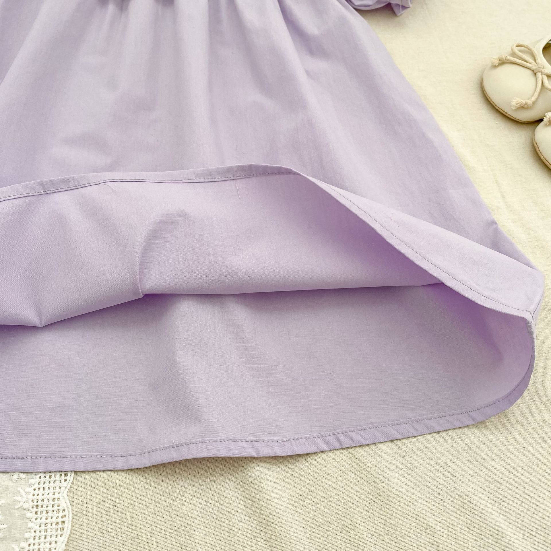 Petal Collar Romper Puff Sleeve Dress ラッフル ロンパース ミモレ丈ワンピース【mh0013158】 Aeg babyi ノースリーブロンパース