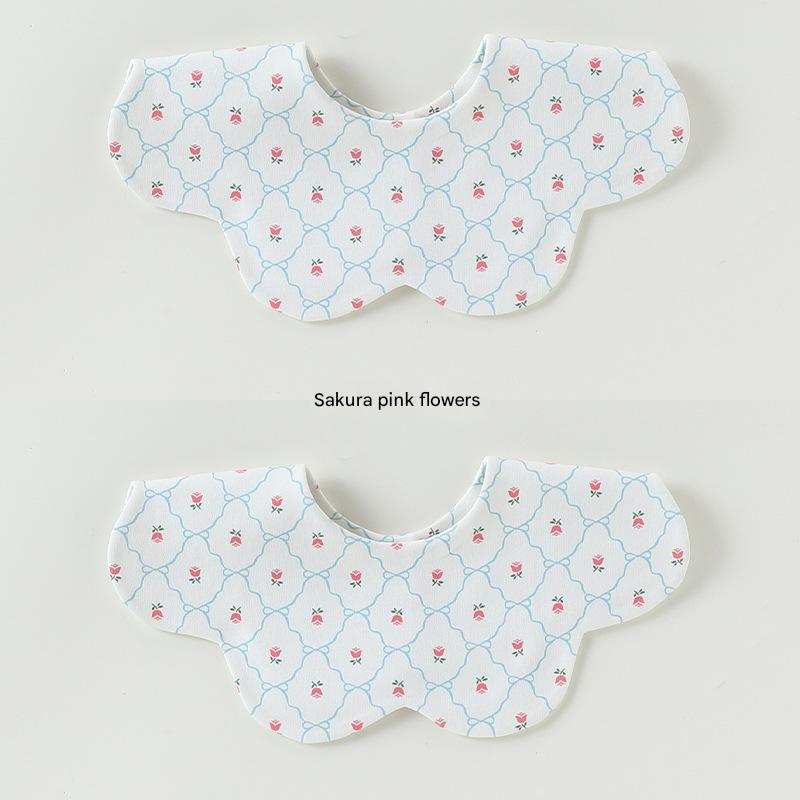 Petal Reversible Bib 花びら スタイ【mh0012329】 Cherry pink flowers Beitaoya