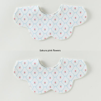 Petal Reversible Bib 花びら スタイ【mh0012329】 Cherry pink flowers Beitaoya