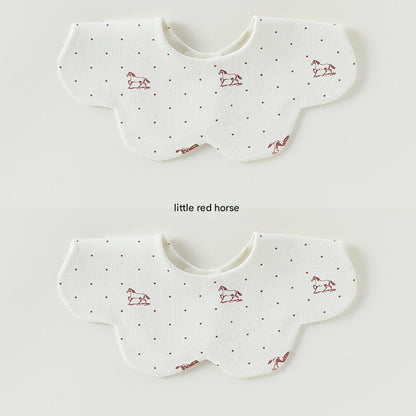 Petal Reversible Bib 花びら スタイ【mh0012329】 Little red horse Beitaoya