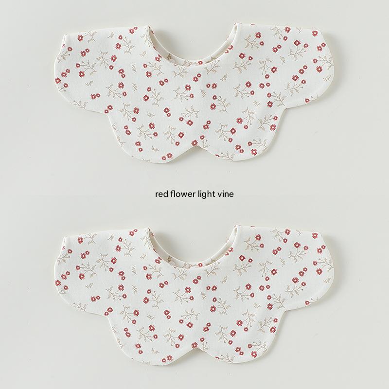 Petal Reversible Bib 花びら スタイ【mh0012329】 Red flowers are light vines Beitaoya