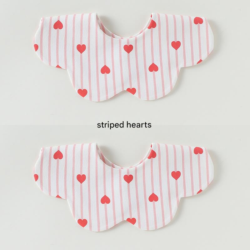 Petal Reversible Bib 花びら スタイ【mh0012329】 Striped love Beitaoya
