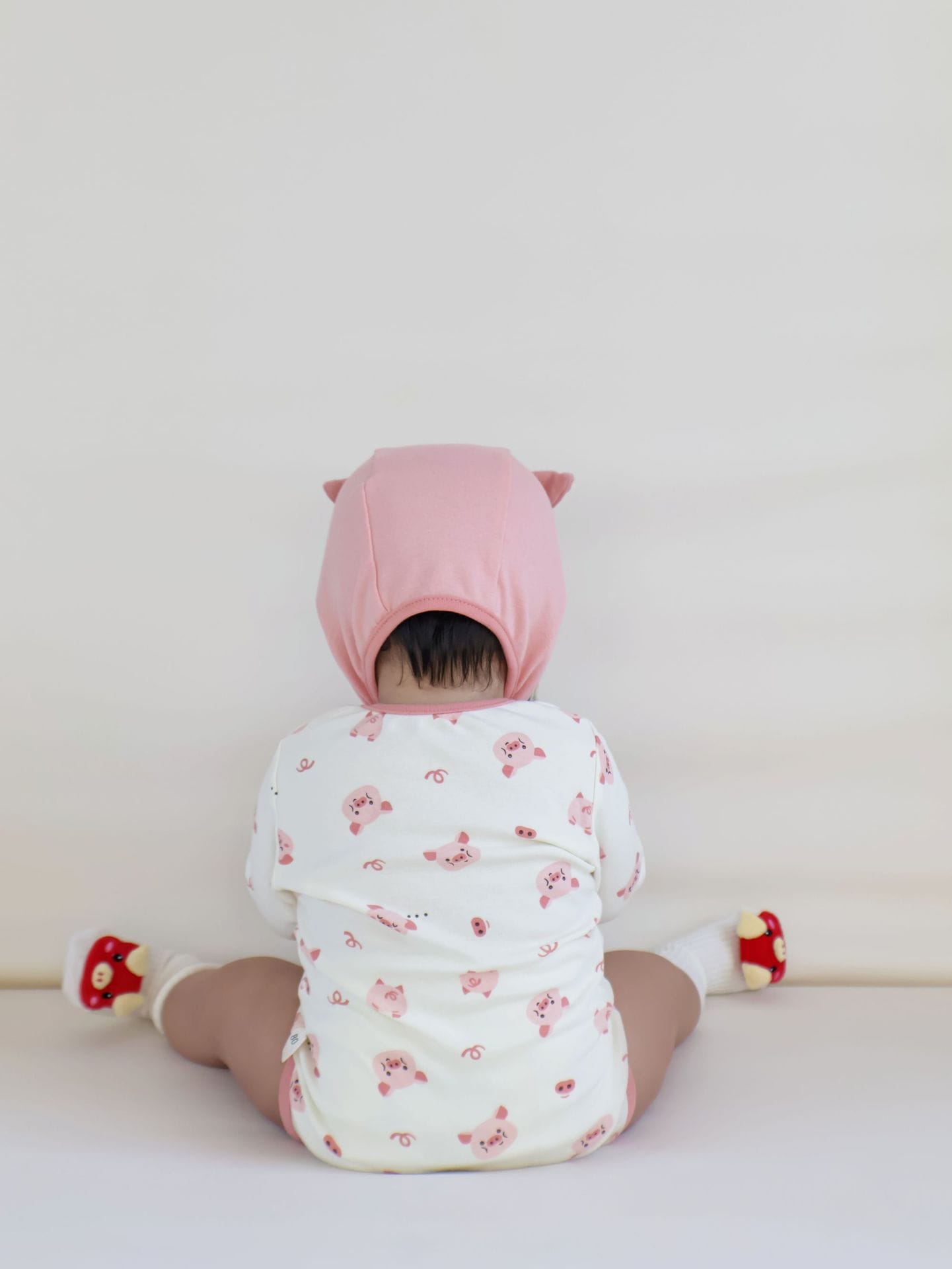 Pig Motif Long-Sleeve Romper ぶた 長袖ロンパース コスチューム【mh0013370】 TOMMY'S GIFTS 長袖ロンパース