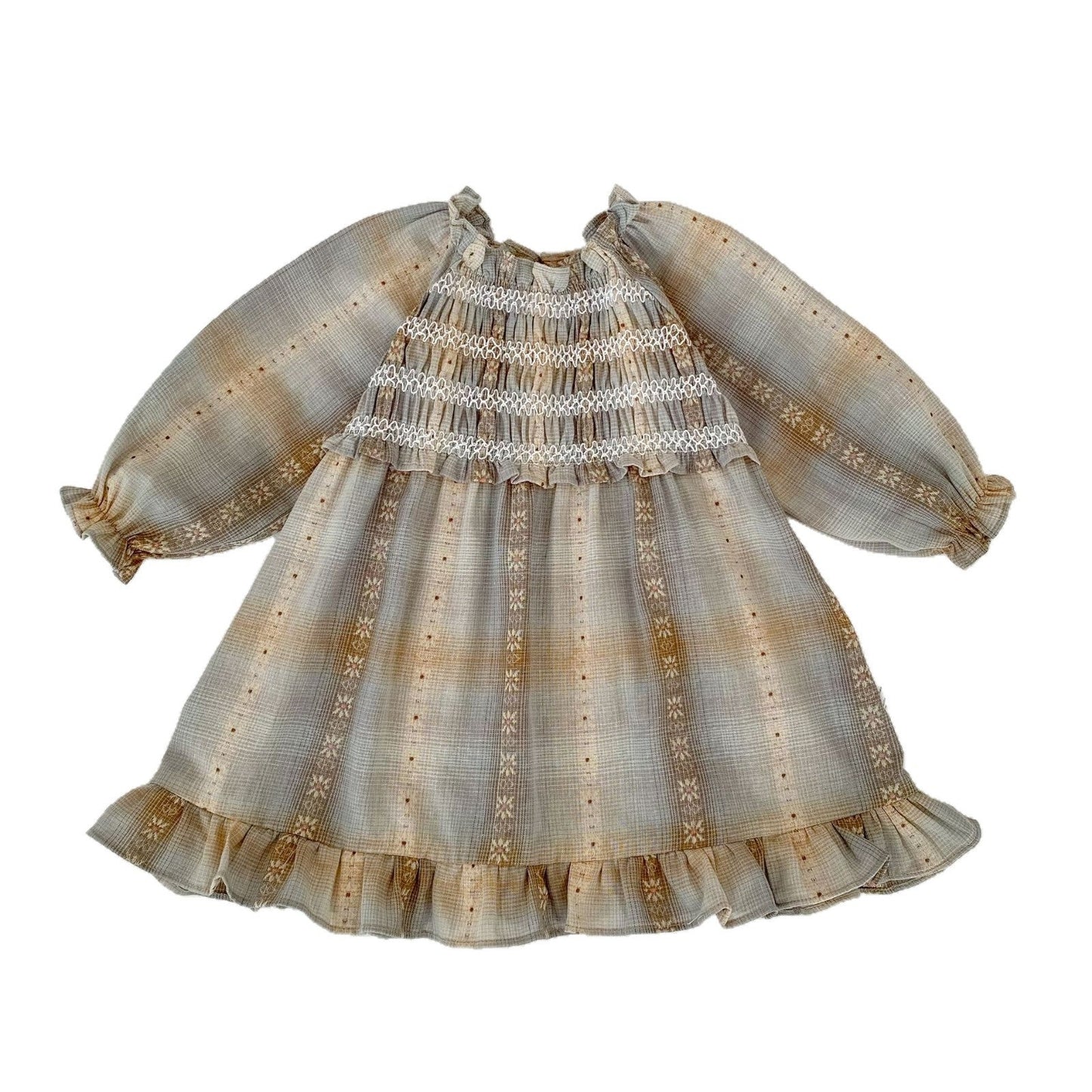 Plaid Jacquard Dress & Romper チェック ジャガード ワンピース ロンパース【mh0012404】 mamahalo shop