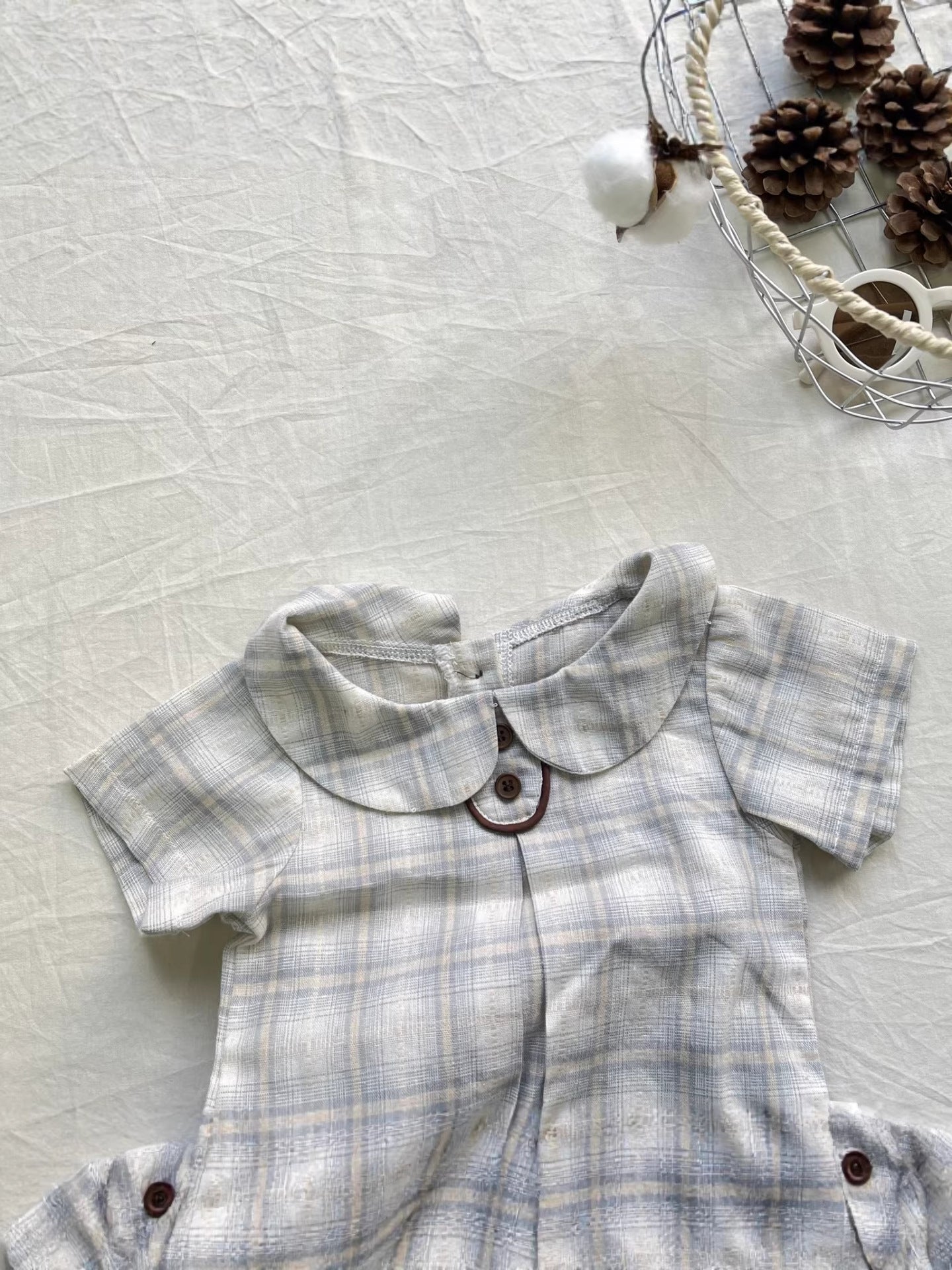 Plaid Lapel Refreshing Pants Set チェック柄 ラペル セットアップ【mh0012297】 yi nian ni