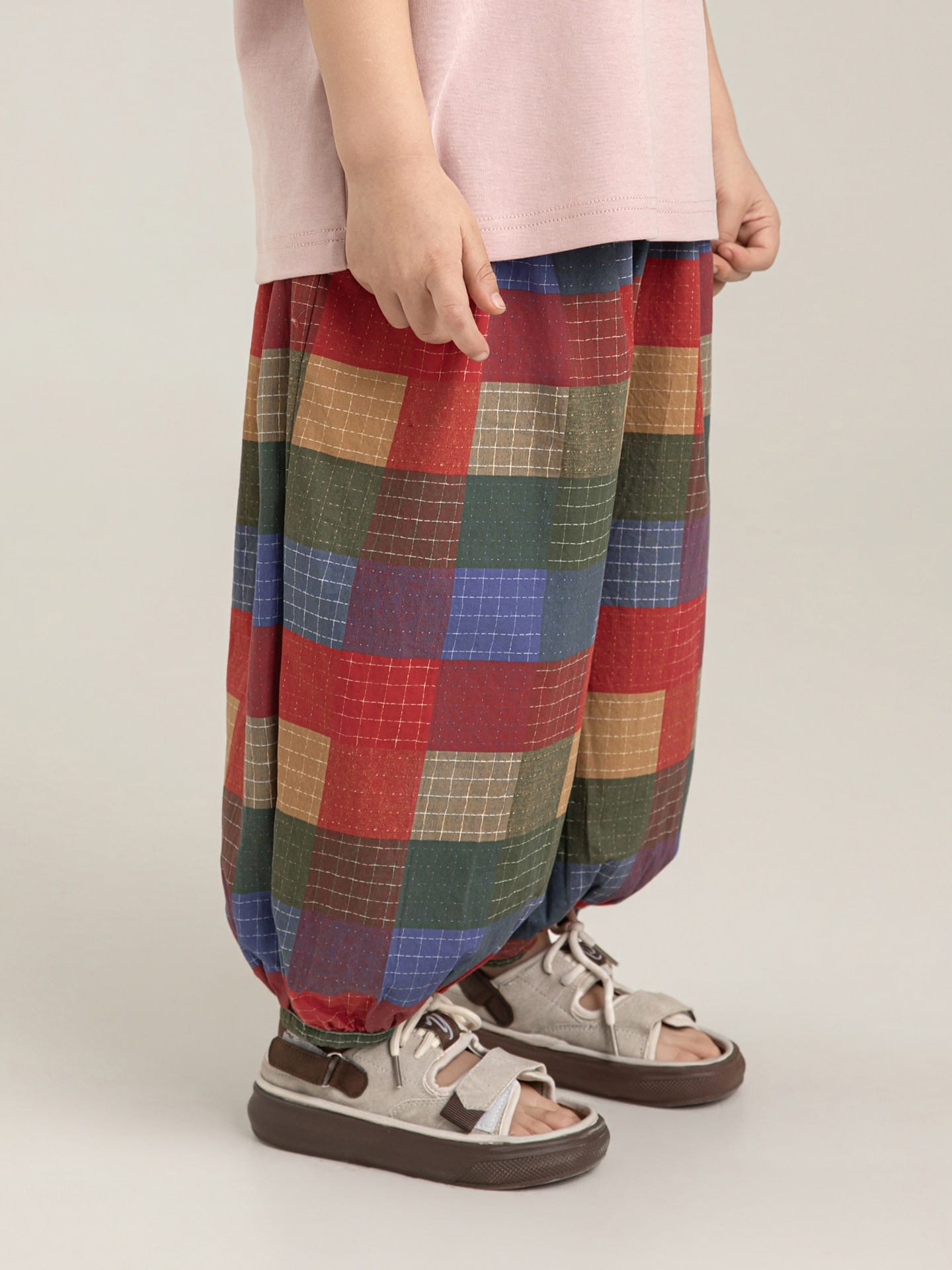 Plaid Pattern Cotton Jogger Pants チェック柄 コットン ロングパンツ【mh0012739】 Multi Color【pre-order】 / 90cm YoehYaul ロングパンツ・スウェットパンツ