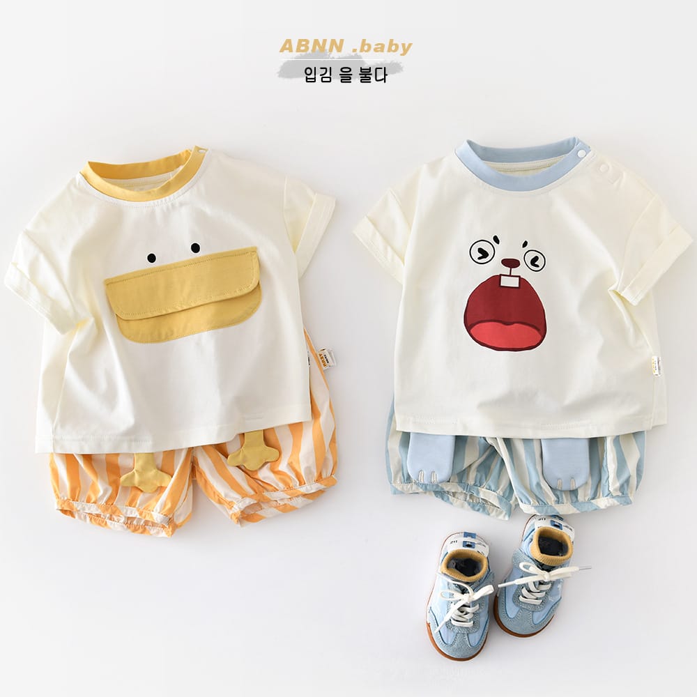 Playful Animal Graphics Tee アニマル 半袖Tシャツ【mh0012864】 ABNN 半袖Tシャツ