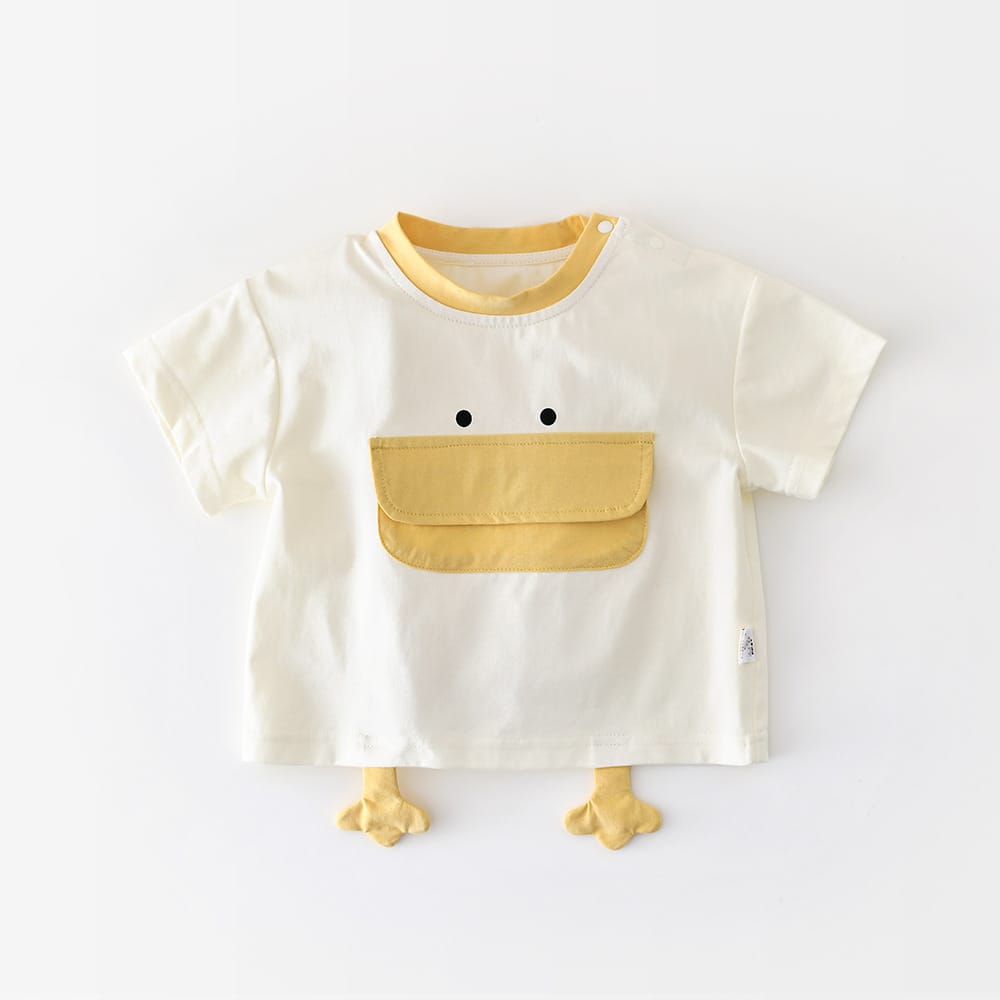 Playful Animal Graphics Tee アニマル 半袖Tシャツ【mh0012864】 Yellow / 73cm ABNN 半袖Tシャツ