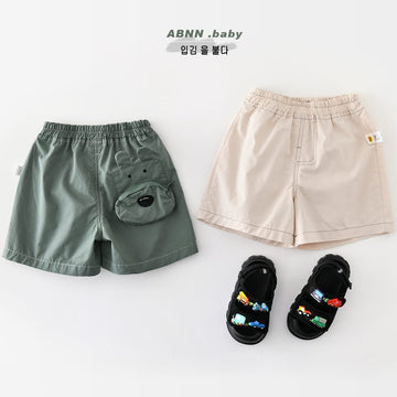 Playful Animal Pocket Shorts コットン ショートパンツ【mh0012862】 ABNN ハーフパンツ・ショートパンツ