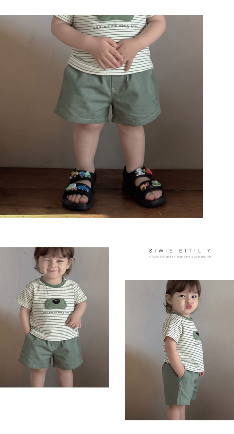 Playful Animal Pocket Shorts コットン ショートパンツ【mh0012862】 ABNN ハーフパンツ・ショートパンツ