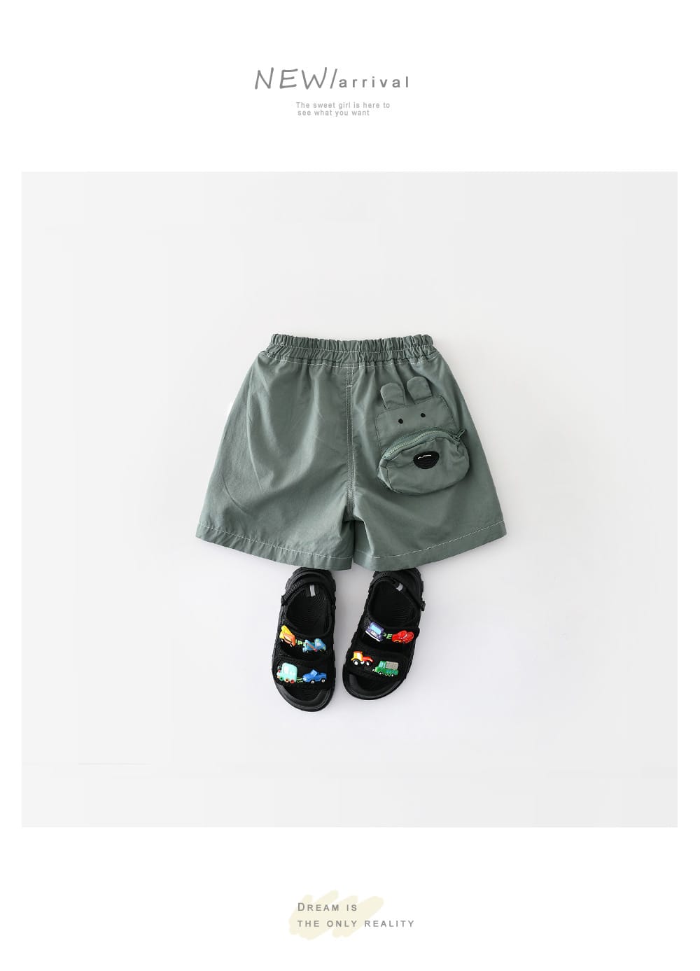 Playful Animal Pocket Shorts コットン ショートパンツ【mh0012862】 ABNN ハーフパンツ・ショートパンツ