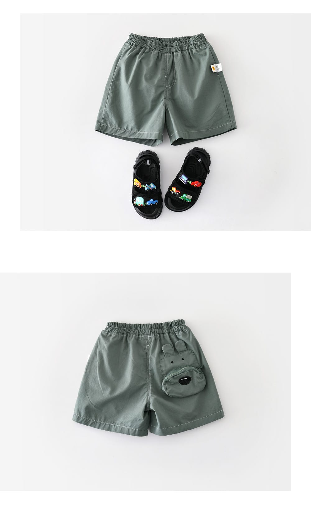 Playful Animal Pocket Shorts コットン ショートパンツ【mh0012862】 ABNN ハーフパンツ・ショートパンツ