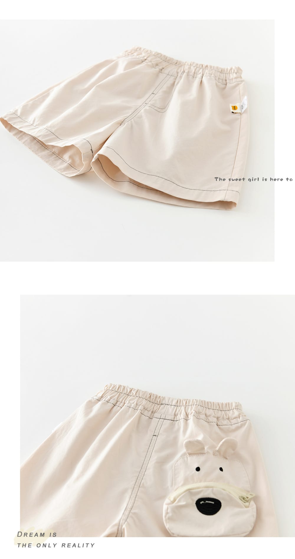 Playful Animal Pocket Shorts コットン ショートパンツ【mh0012862】 ABNN ハーフパンツ・ショートパンツ