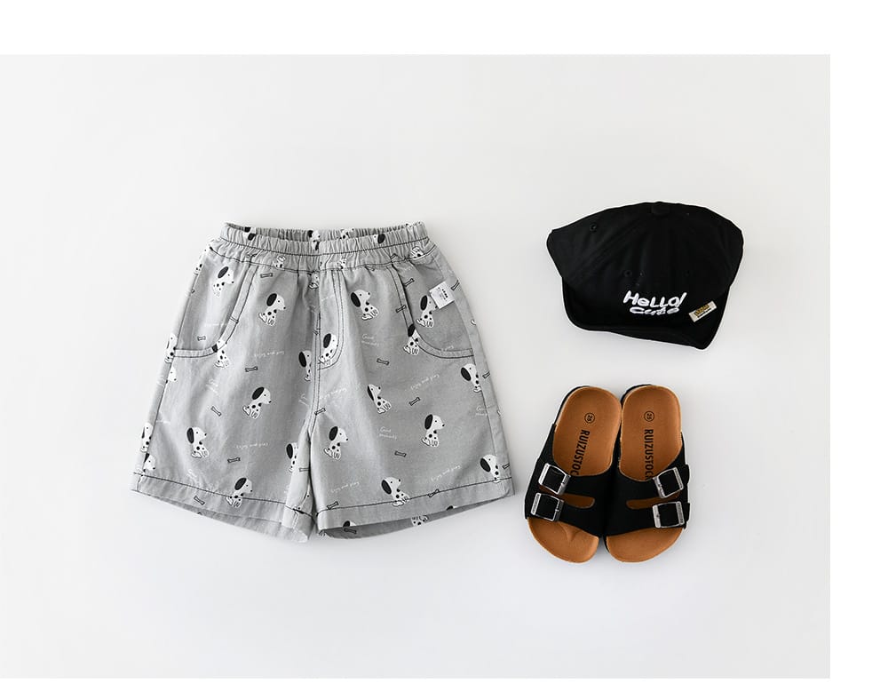 Playful Puppy Co-ord 半袖Tシャツ ショートパンツ セットアップ【mh0012861】 ABNN 半袖セットアップ