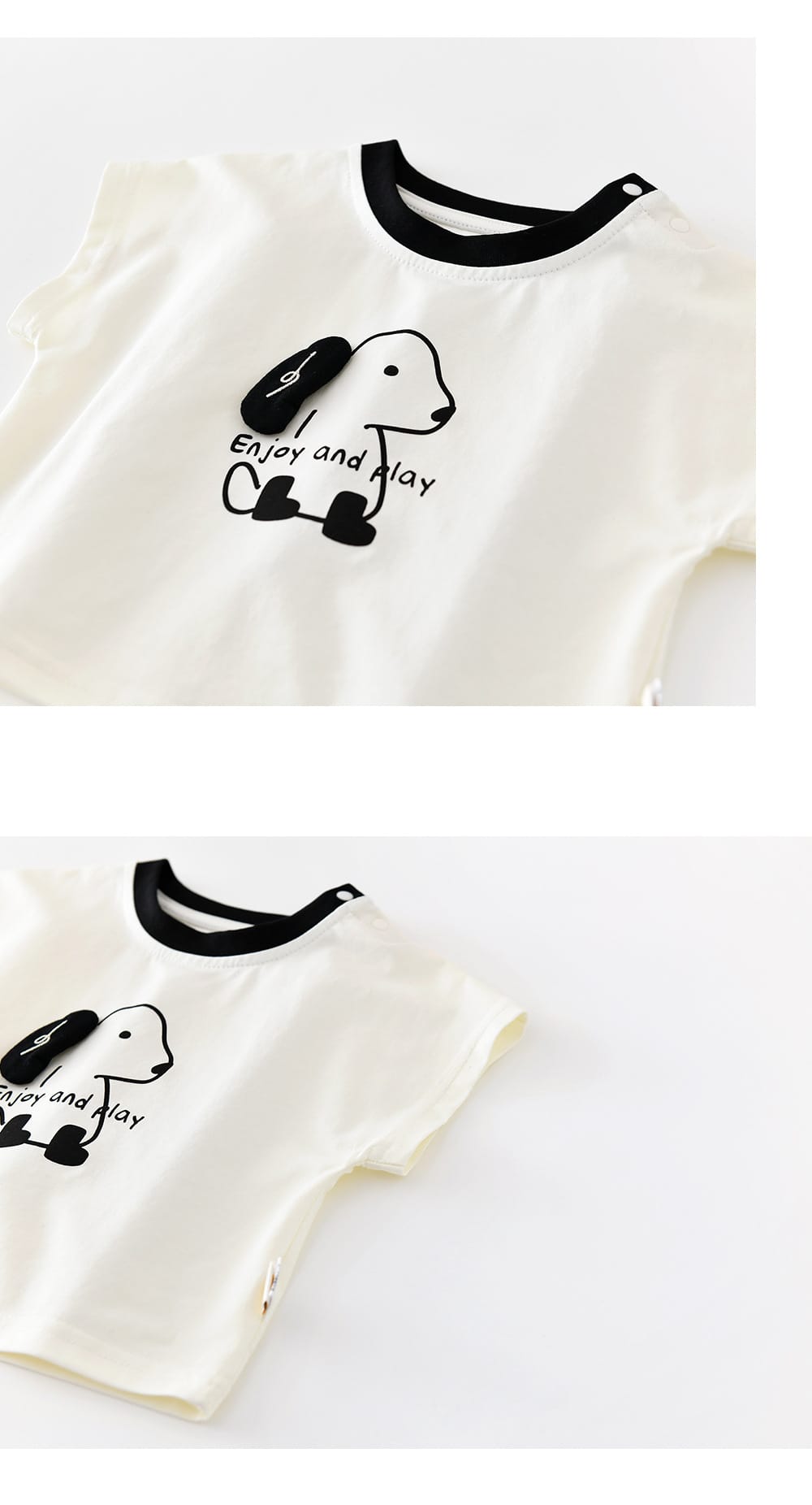 Playful Puppy Co-ord 半袖Tシャツ ショートパンツ セットアップ【mh0012861】 ABNN 半袖セットアップ