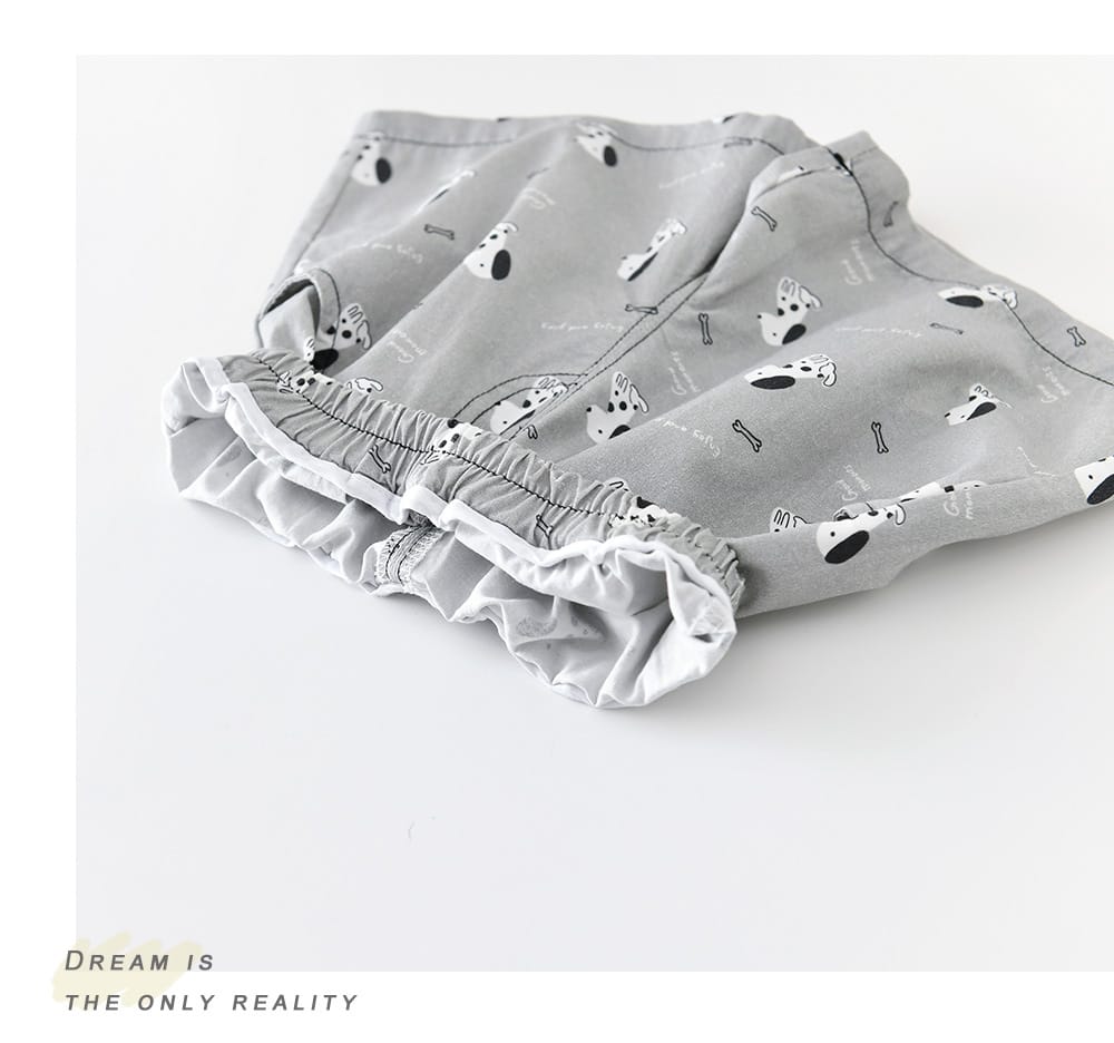 Playful Puppy Co-ord 半袖Tシャツ ショートパンツ セットアップ【mh0012861】 ABNN 半袖セットアップ