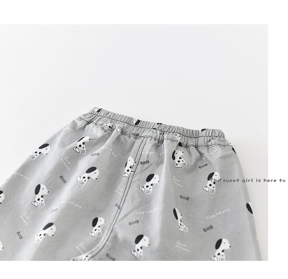 Playful Puppy Co-ord 半袖Tシャツ ショートパンツ セットアップ【mh0012861】 ABNN 半袖セットアップ
