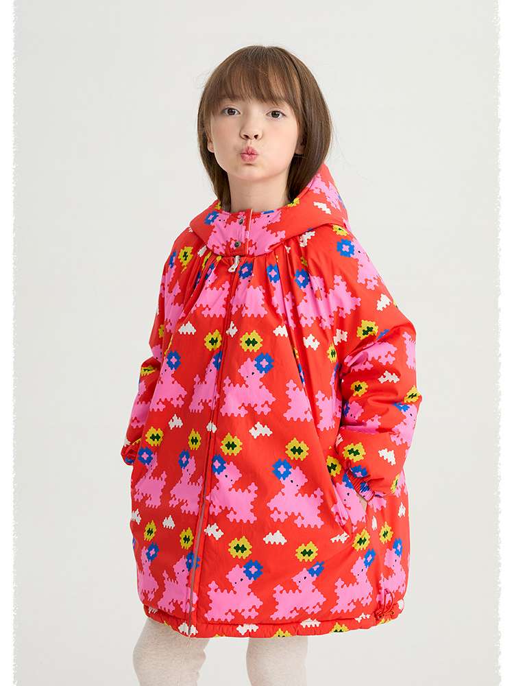 ショートコート・ジャケット・ジャンパー poco blush | Altay Scroll Reversible Cotton Coat ソイファイバー リバーシブル 中綿コート【mh0020016】