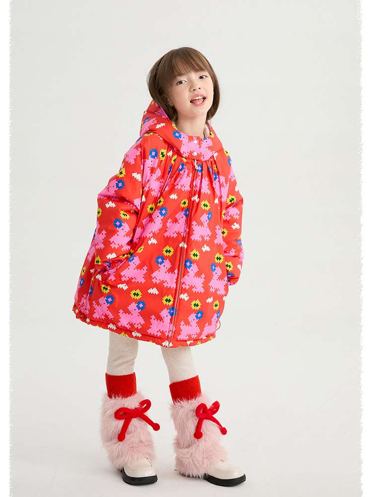 ショートコート・ジャケット・ジャンパー poco blush | Altay Scroll Reversible Cotton Coat ソイファイバー リバーシブル 中綿コート【mh0020016】