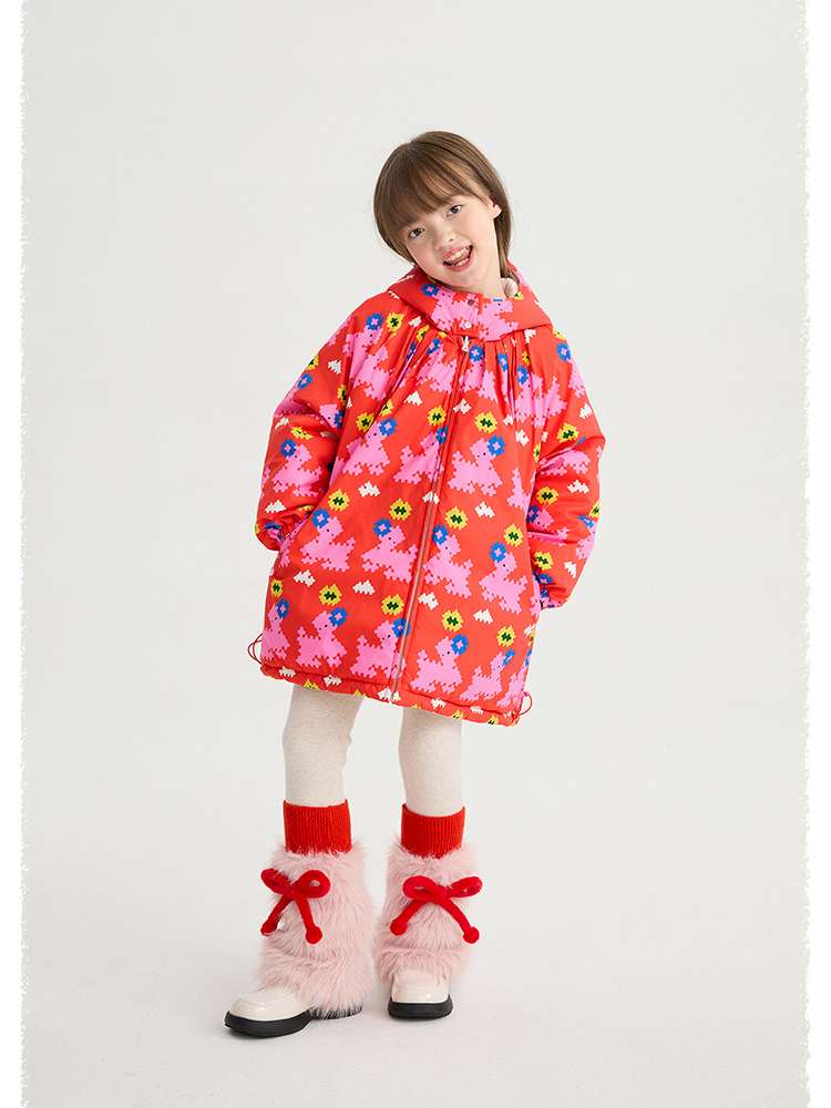 ショートコート・ジャケット・ジャンパー poco blush | Altay Scroll Reversible Cotton Coat ソイファイバー リバーシブル 中綿コート【mh0020016】